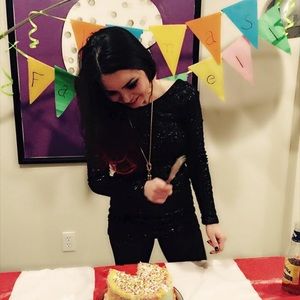 Sequin dress, sparkly and beautiful.